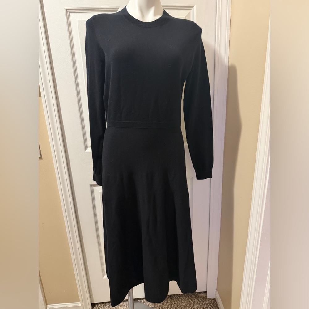 Boden Classic Black Long Sleeve Dress, Size 10R